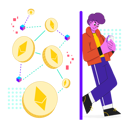 پیش‌نمایش فایل man-using-ethereum-blockchain-technology-5017537 از پک ان‌اف‌تی و رمزارز