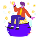 پیش‌نمایش فایل man-with-ethereum-coins-5017539 از پک ان‌اف‌تی و رمزارز