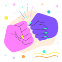 پیش‌نمایش فایل fist-greeting-5214186 از پک دستی