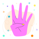 پیش‌نمایش فایل four-finger-5214200 از پک دستی