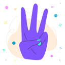 پیش‌نمایش فایل three-finger-5214199 از پک دستی