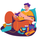 پیش‌نمایش فایل boy-playing-video-game-on-weekend-5257433 از پک آخر هفته