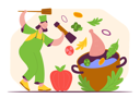 پیش‌نمایش فایل female-cook-5560536 از پک شغل