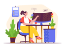 پیش‌نمایش فایل female-developer-5560529 از پک شغل