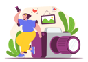 پیش‌نمایش فایل female-photographer-5359870 از پک شغل