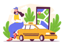 پیش‌نمایش فایل female-taxi-driver-5560543 از پک شغل