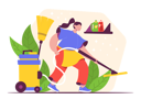 پیش‌نمایش فایل female-worker-with-vacuum-cleaner-5359874 از پک شغل