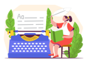 پیش‌نمایش فایل female-writer-5560547 از پک شغل