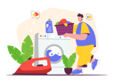 پیش‌نمایش فایل laundry-service-5359853 از پک شغل