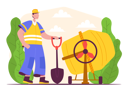 پیش‌نمایش فایل male-worker-with-shovel-5560569 از پک شغل