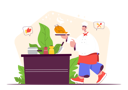 پیش‌نمایش فایل man-cooking-chicken-5359857 از پک شغل