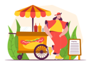 پیش‌نمایش فایل street-food-shop-5359877 از پک شغل