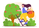 پیش‌نمایش فایل woman-collecting-apple-5560541 از پک شغل