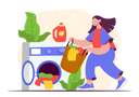 پیش‌نمایش فایل woman-doing-clothes-wash-5359869 از پک شغل