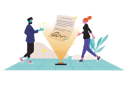 پیش‌نمایش فایل people-agreeing-over-digital-agreement-5373961 از پک توکن غیرمثلی (NFT)