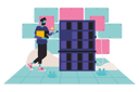 پیش‌نمایش فایل man-setting-up-blockchain-mining-rig-5373996 از پک سیستم بلاکچین