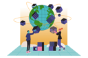 پیش‌نمایش فایل people-building-blockchain-network-5373986 از پک سیستم بلاکچین