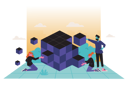 پیش‌نمایش فایل people-using-blockchain-technology-5373983 از پک سیستم بلاکچین