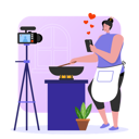 پیش‌نمایش فایل female-food-vlogger-shooting-recipe-tutorial-5374002 از پک تولید محتوا و تأثیرگذاری در شبکه‌های اجتماعی