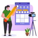 پیش‌نمایش فایل female-social-media-influencer-making-video-5374001 از پک تولید محتوا و تأثیرگذاری در شبکه‌های اجتماعی