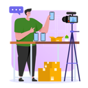 پیش‌نمایش فایل man-doing-gadget-review-video-5374005 از پک تولید محتوا و تأثیرگذاری در شبکه‌های اجتماعی