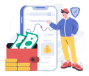 پیش‌نمایش فایل neo-bank-wallet-5380379 از پک نئوبانک (بانک‌داری نوین)