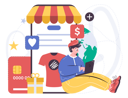 پیش‌نمایش فایل online-shopping-payment-via-card-5380392 از پک نئوبانک (بانک‌داری نوین)