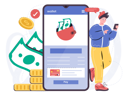 پیش‌نمایش فایل payment-via-wallet-5380389 از پک نئوبانک (بانک‌داری نوین)