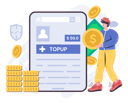 پیش‌نمایش فایل top-up-balance-in-neo-bank-account-5380385 از پک نئوبانک (بانک‌داری نوین)