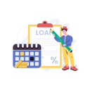 پیش‌نمایش فایل loan-repayment-date-5380331 از پک تأمین مالی و سرمایه‌گذاری