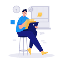 پیش‌نمایش فایل man-working-on-laptop-5560594 از پک فعالیت‌های اداری