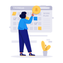 پیش‌نمایش فایل woman-making-work-plans-or-marking-schedules-5560606 از پک فعالیت‌های اداری