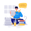 پیش‌نمایش فایل school-timetable-5649079 از پک آموزش مدرسه‌ای