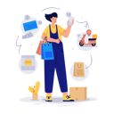 پیش‌نمایش فایل online-purchase-process-5705829 از پک خرید و بازاریابی