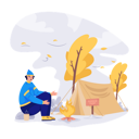 پیش‌نمایش فایل man-at-summer-camp-5705941 از پک فصل‌ها و آب‌وهوا