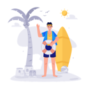 پیش‌نمایش فایل man-on-summer-vacation-5705933 از پک فصل‌ها و آب‌وهوا