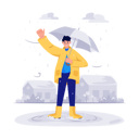 پیش‌نمایش فایل man-with-umbrella-welcoming-rain-in-monsoon-5705937 از پک فصل‌ها و آب‌وهوا