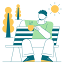 پیش‌نمایش فایل boy-enjoying-coffee-in-park-5691505 از پک فرهنگ قهوه