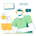 پیش‌نمایش فایل man-listening-music-while-drinking-coffee-5691499 از پک فرهنگ قهوه