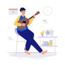 پیش‌نمایش فایل boy-playing-guitar-5705892 از پک فعالیت‌های روزمره