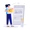 پیش‌نمایش فایل woman-post-image-on-social-media-5705901 از پک فعالیت‌های روزمره