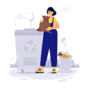 پیش‌نمایش فایل woman-throwing-garbage-5705896 از پک فعالیت‌های روزمره