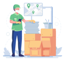 پیش‌نمایش فایل delivery-man-picking-up-delivery-for-different-locations-5776723 از پک تحویل غذا