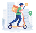 پیش‌نمایش فایل male-delivery-executive-reaching-delivery-location-5776718 از پک تحویل غذا