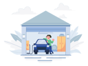 پیش‌نمایش فایل man-charging-an-ev-car-at-home-5776879 از پک خودروی برقی