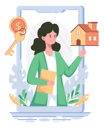 پیش‌نمایش فایل girl-finding-house-on-rent-5776730 از پک اجاره خانه آنلاین