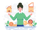 پیش‌نمایش فایل girl-searching-house-5789224 از پک اجاره خانه آنلاین