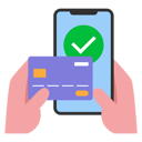 پیش‌نمایش فایل mobile-card-payment-successful-5796098 از پک خرید حضوری و خرده‌فروشی