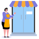 پیش‌نمایش فایل shop-owner-welcoming-customers-5796099 از پک خرید حضوری و خرده‌فروشی