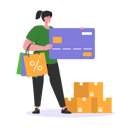 پیش‌نمایش فایل woman-paying-for-shopping-via-card-payment-5796108 از پک خرید حضوری و خرده‌فروشی